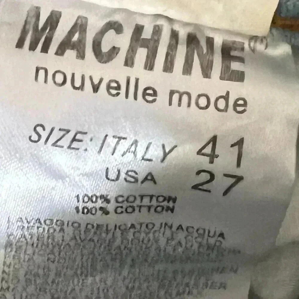 Machine Pour Neuf Jeans Women's Size 27 US - Distressed - Heavy Wash - Cuffed - Picture 7 of 8